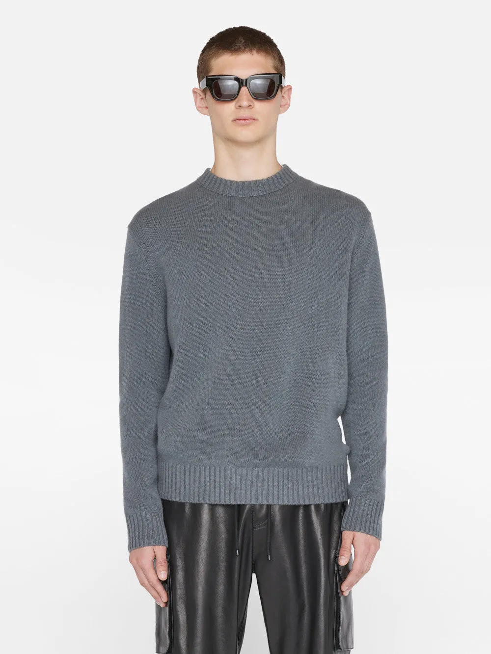 Cashmere Crewneck Sweater -- Charcoal Grey sold by Frame Denim product image thumbnail 3
