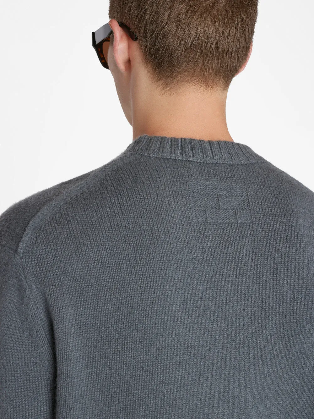 Cashmere Crewneck Sweater -- Charcoal Grey sold by Frame Denim product image thumbnail 4