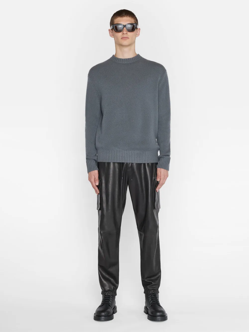 Cashmere Crewneck Sweater -- Charcoal Grey sold by Frame Denim product image thumbnail 2