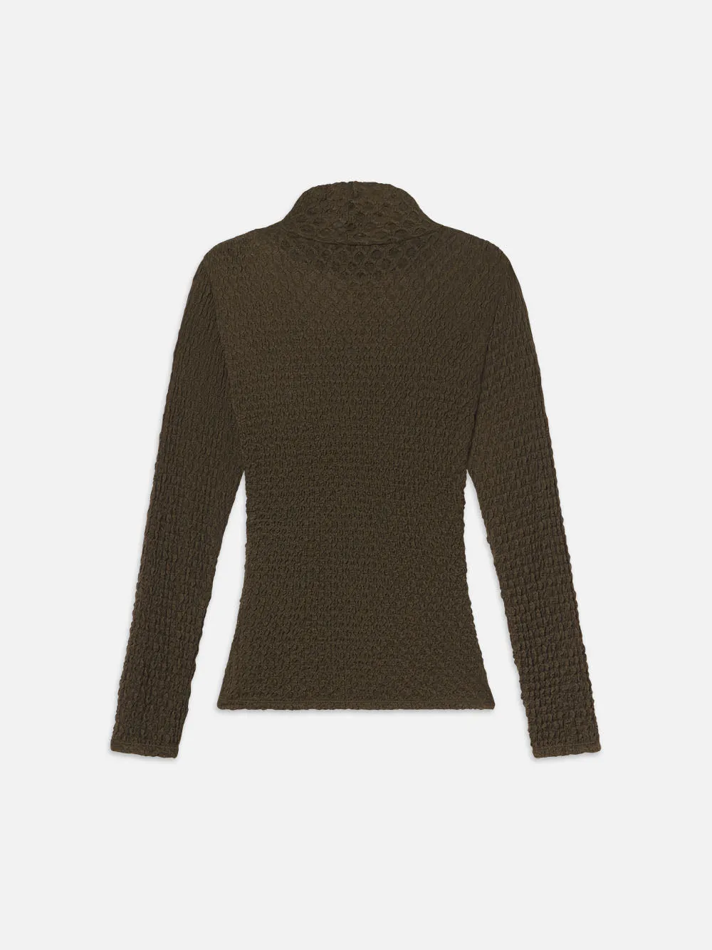 Mesh Lace Turtleneck -- Rich Military sold by Frame Denim product image thumbnail 4