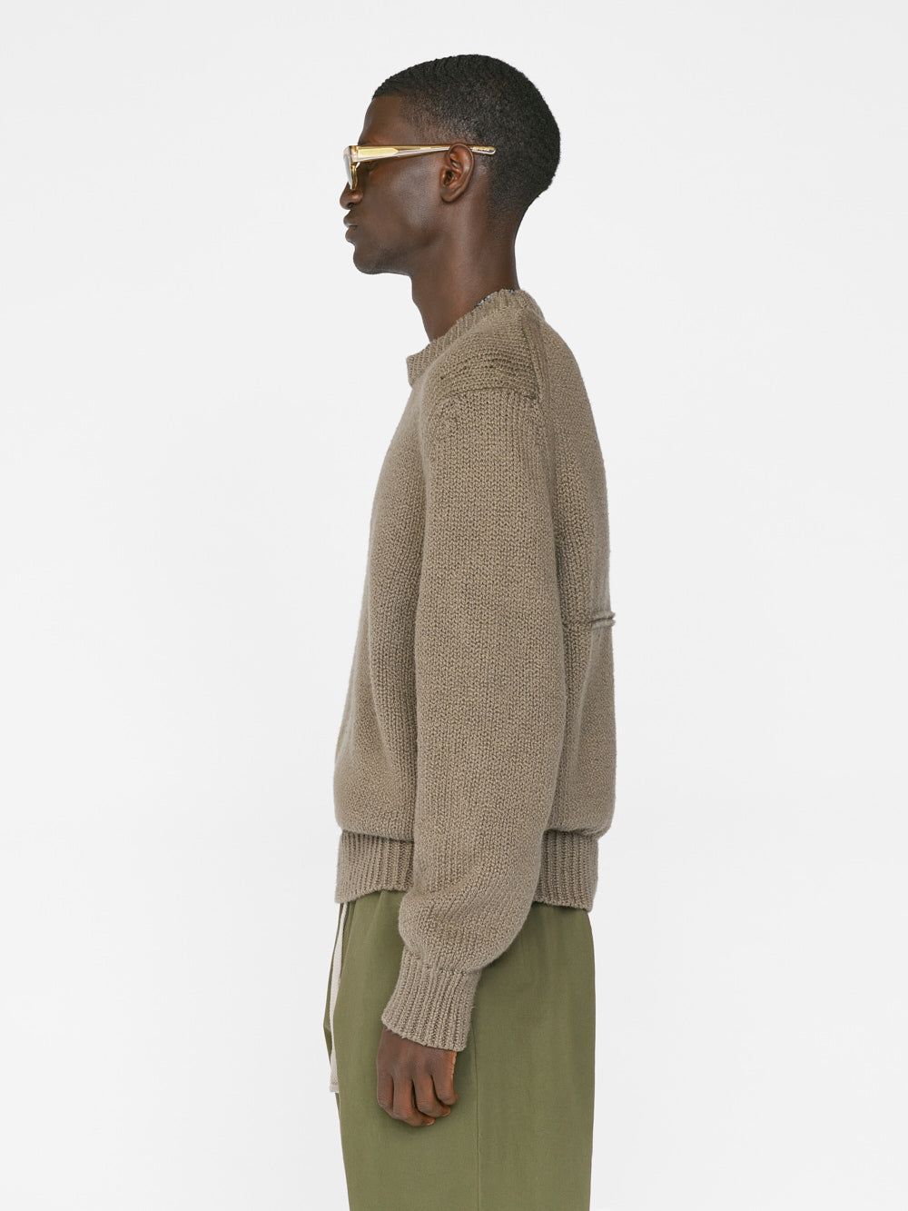 Chunky Cotton Sweater -- Taupe sold by Frame Denim product image thumbnail 5