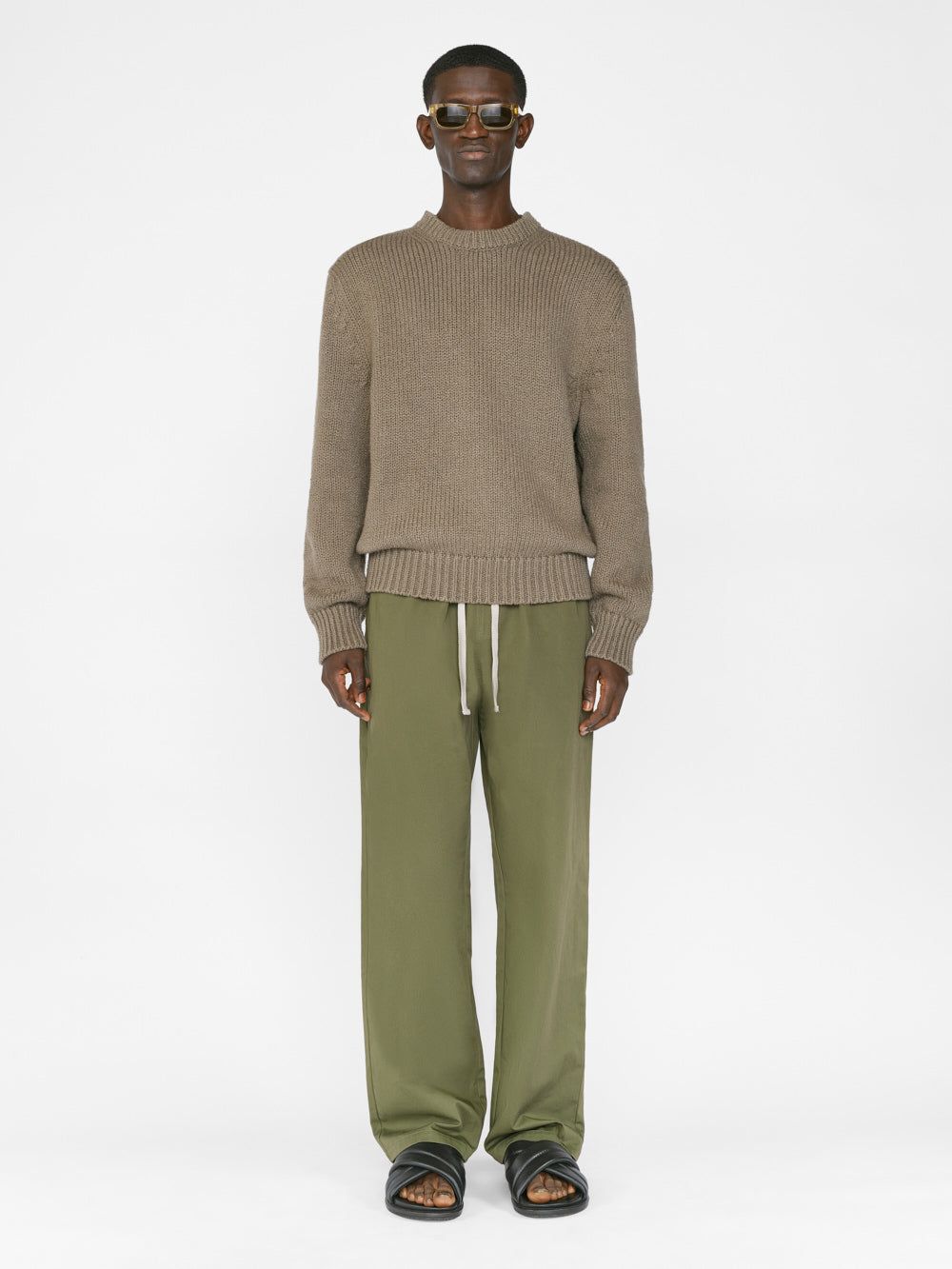 Chunky Cotton Sweater -- Taupe sold by Frame Denim product image thumbnail 2