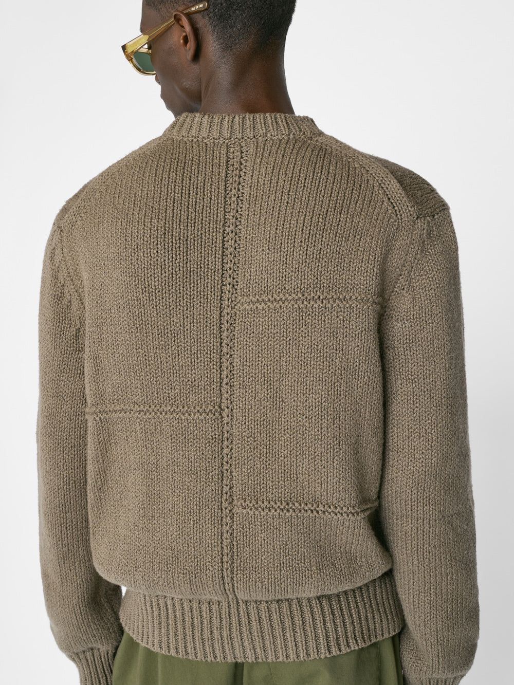 Chunky Cotton Sweater -- Taupe sold by Frame Denim product image thumbnail 4