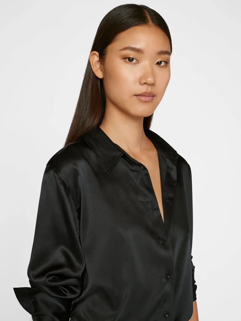 The Standard Shirt -- Noir sold by Frame Denim product image thumbnail 5