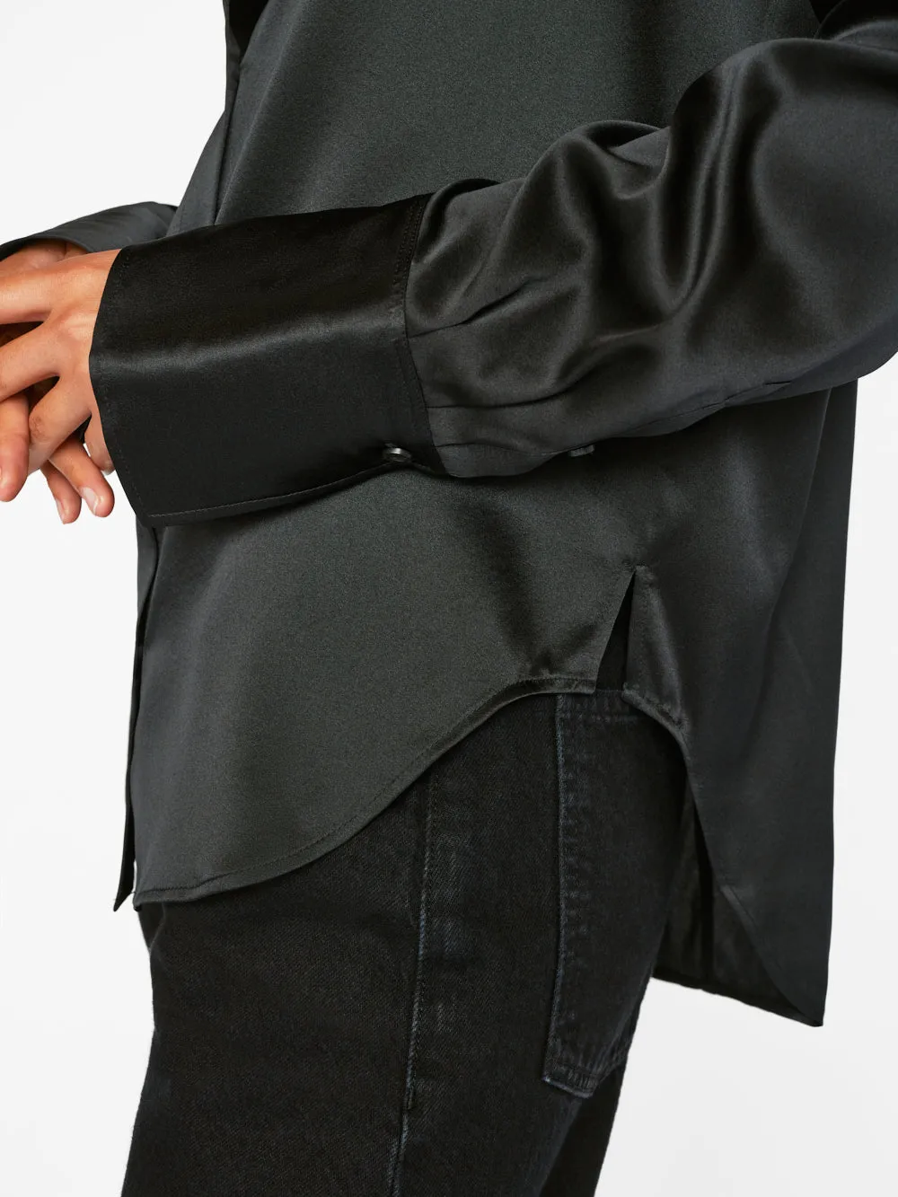 The Standard Shirt -- Noir sold by Frame Denim product image thumbnail 4