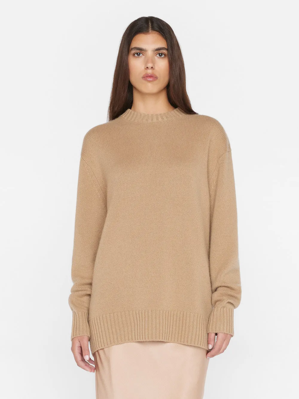 Boyfriend Cashmere Crew -- Light Camel sold by Frame Denim product image thumbnail 4