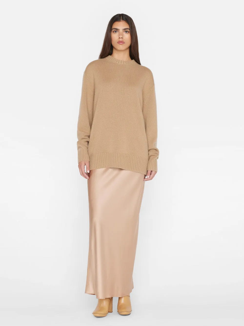 Boyfriend Cashmere Crew -- Light Camel sold by Frame Denim product image thumbnail 2