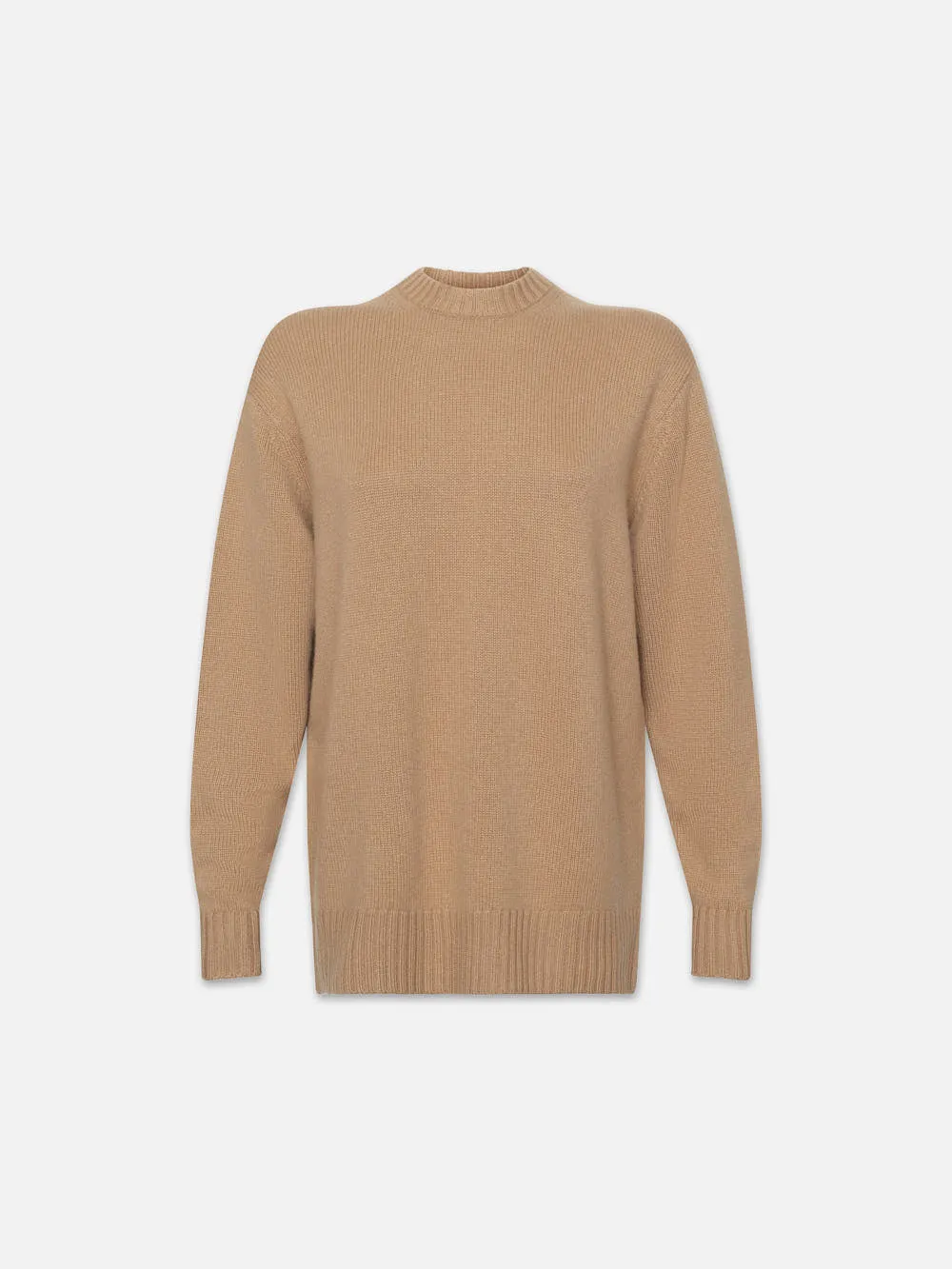 Boyfriend Cashmere Crew -- Light Camel sold by Frame Denim
