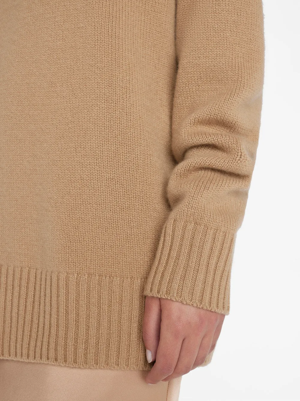 Boyfriend Cashmere Crew -- Light Camel sold by Frame Denim product image thumbnail 5