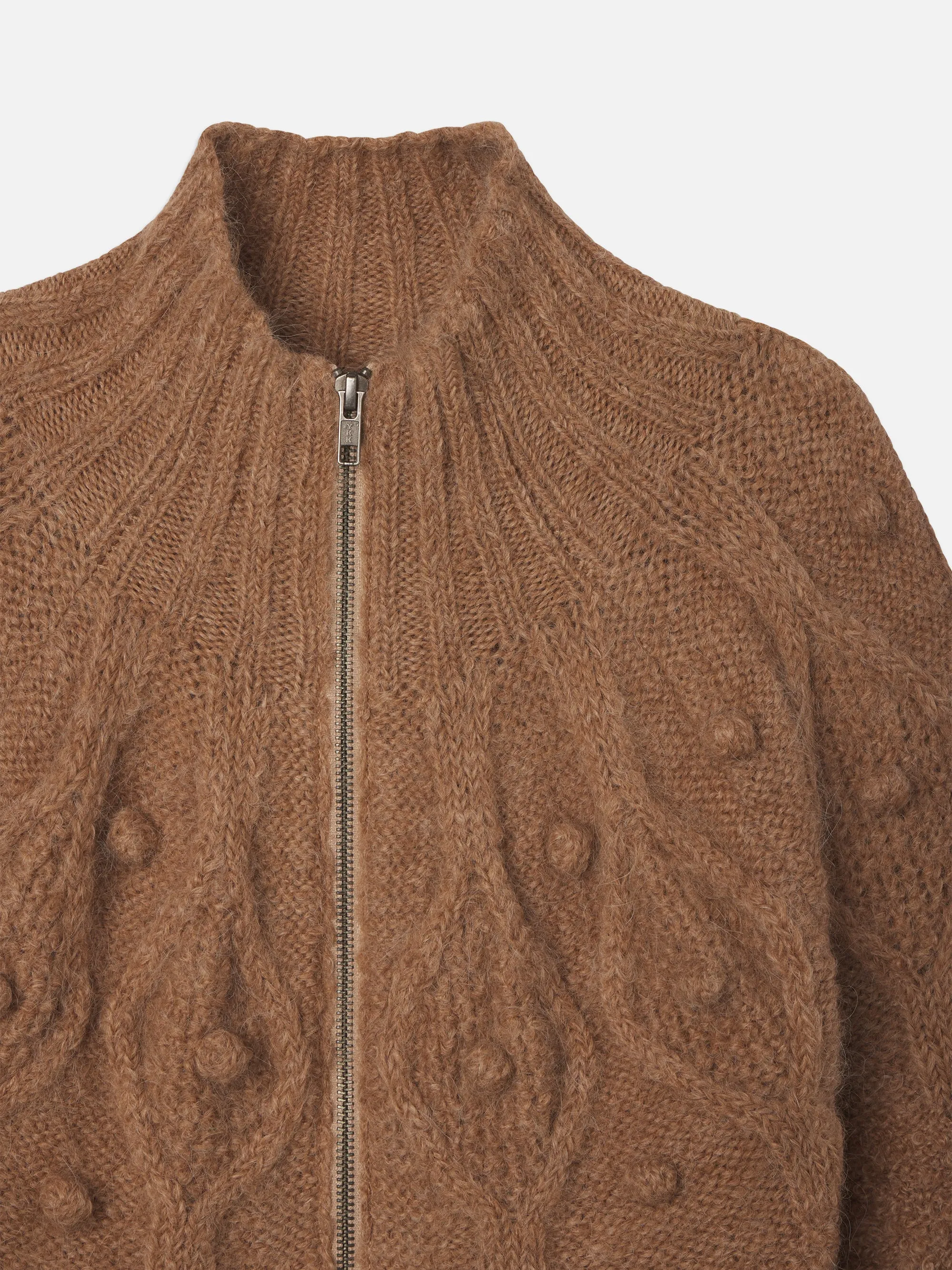 Popcorn Zip Cardi -- Mink sold by Frame Denim product image thumbnail 3