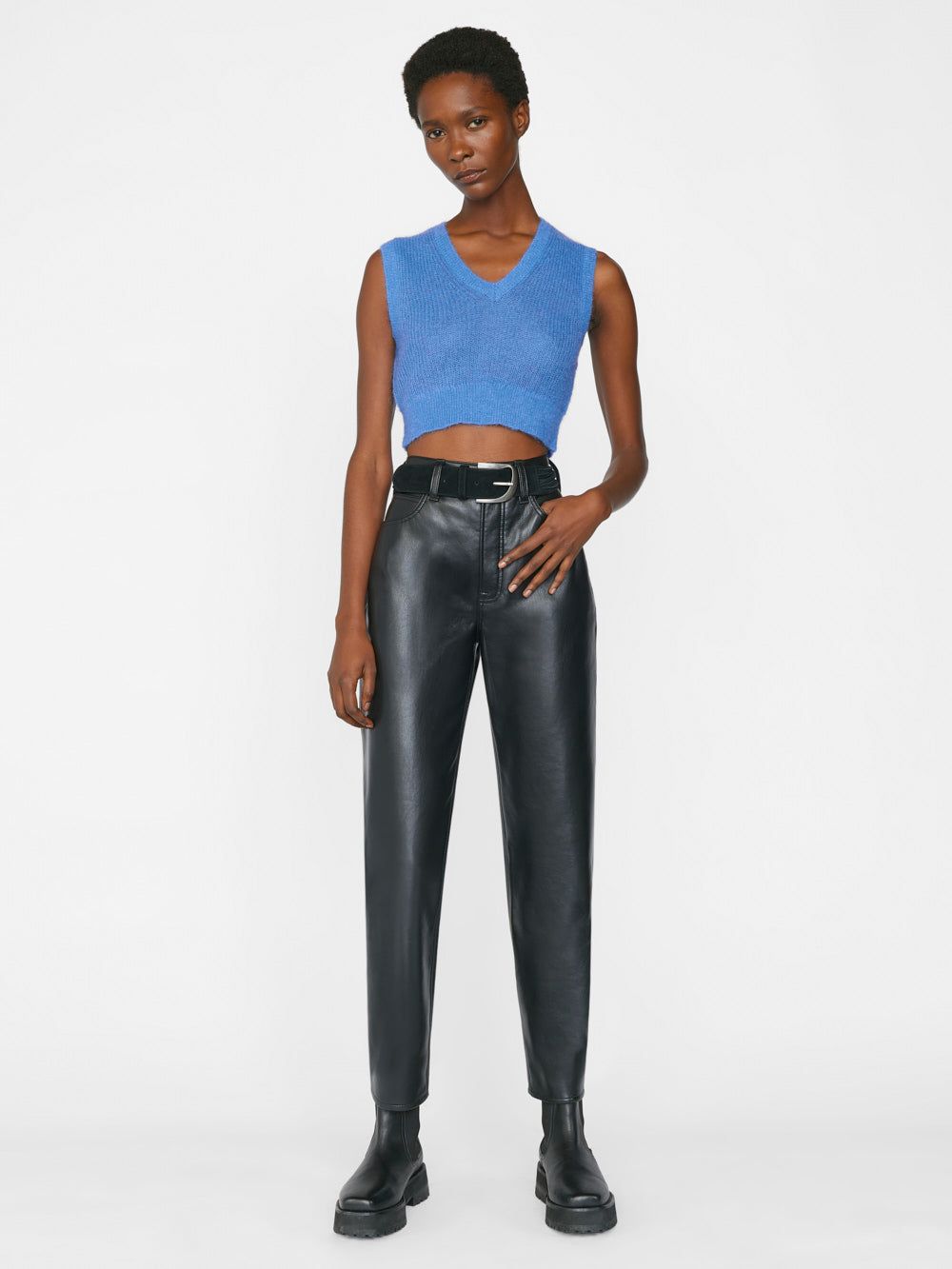 Shrunken Vest -- Cornflower Blue sold by Frame Denim product image thumbnail 2