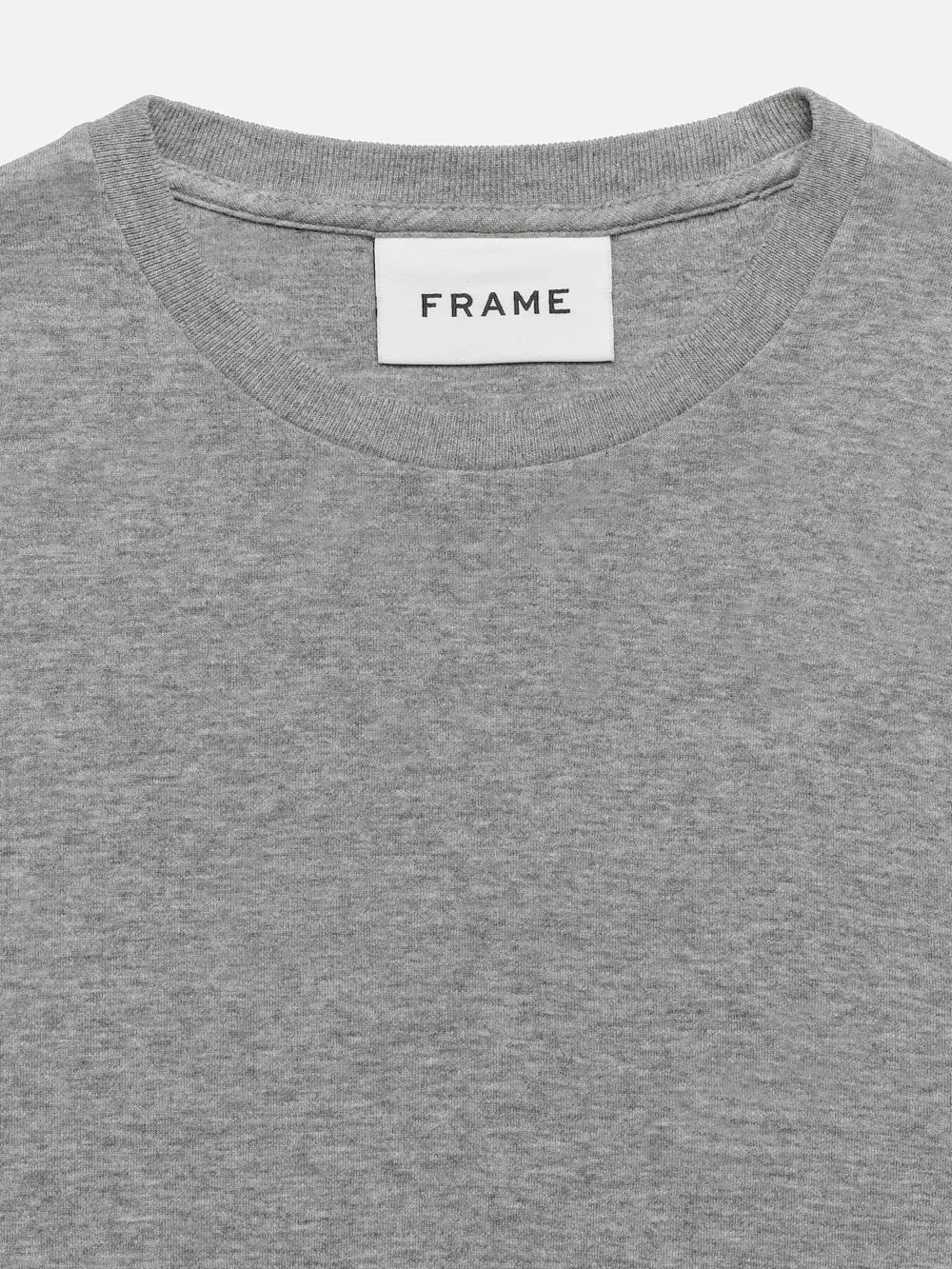 Duo Fold Long Sleeve Crew -- Heather Grey sold by Frame Denim product image thumbnail 2