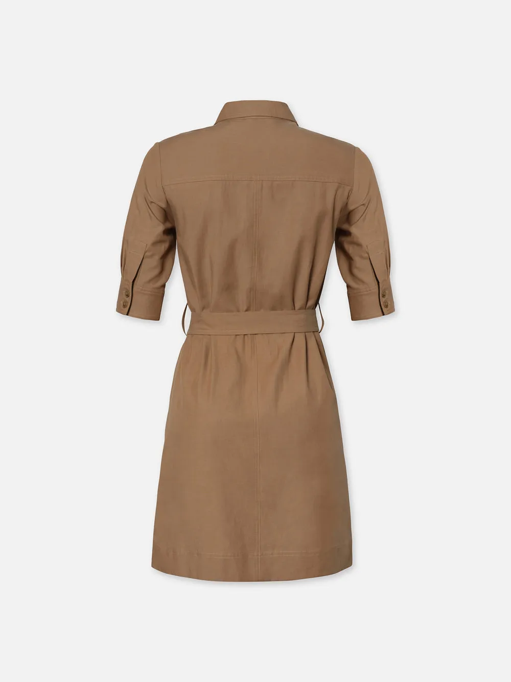 Belted Trench Dress -- Khaki sold by Frame Denim product image thumbnail 4
