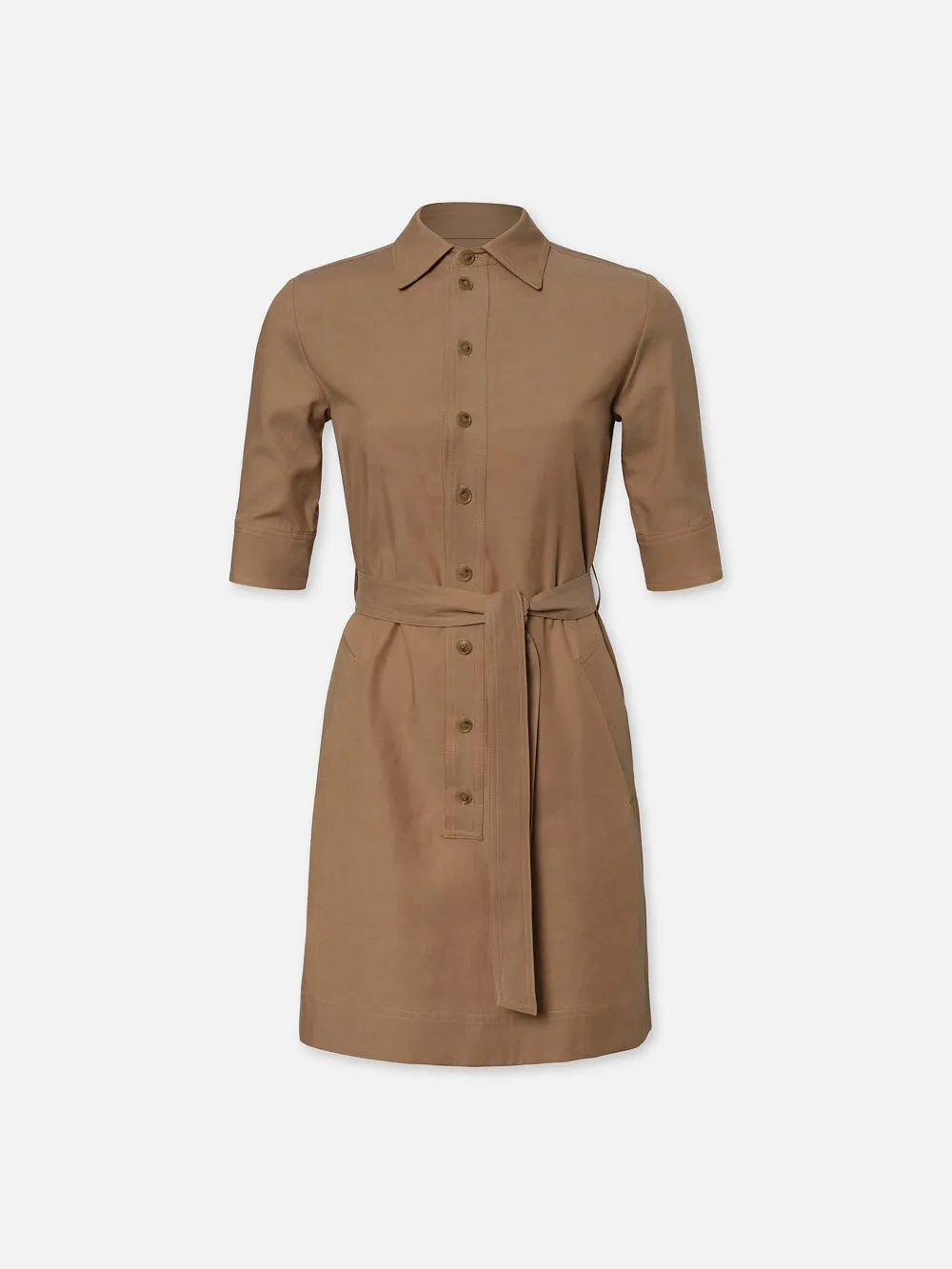 Belted Trench Dress -- Khaki sold by Frame Denim