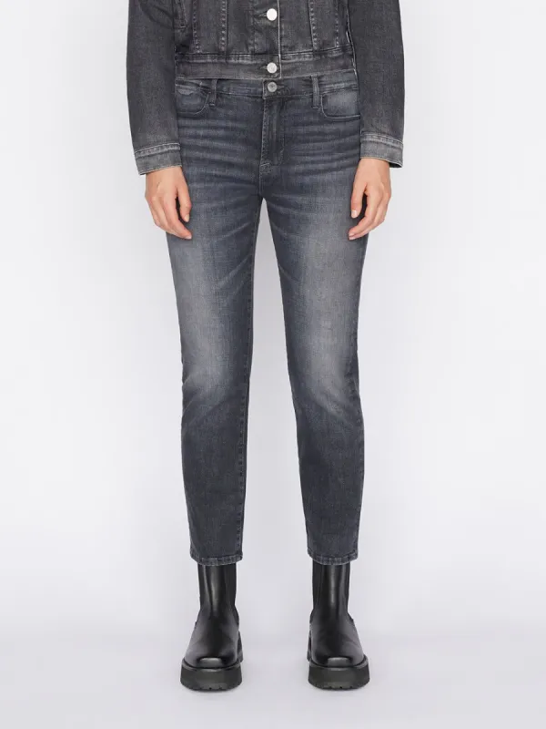 Le High Straight -- Black Oak sold by Frame Denim