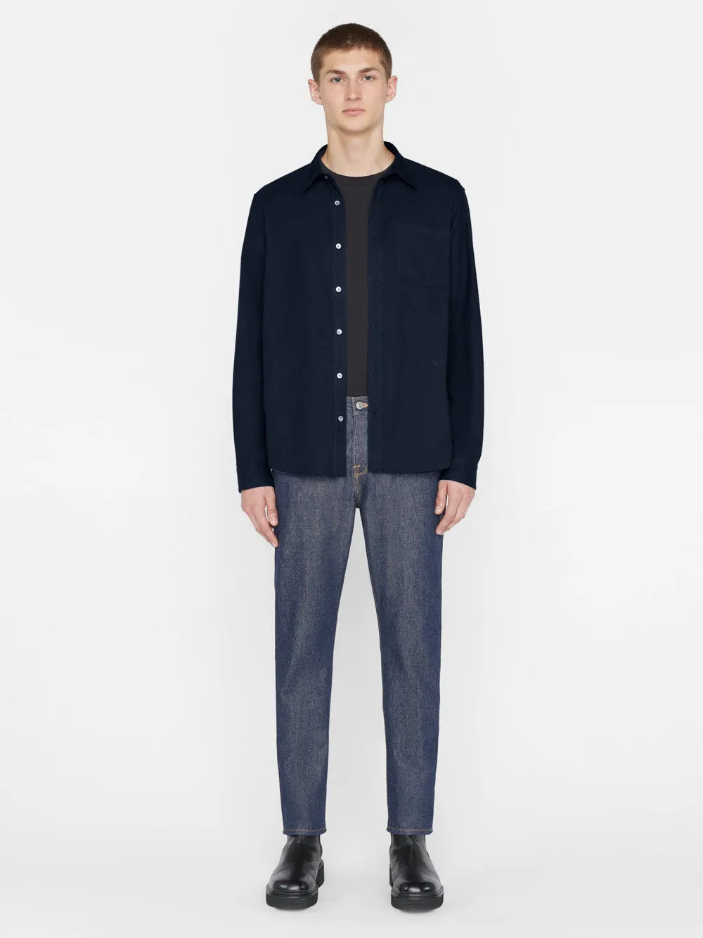 Brushed Cotton Shirt -- Midnight Blue sold by Frame Denim product image thumbnail 2