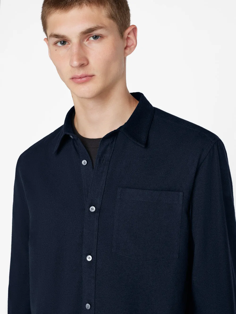 Brushed Cotton Shirt -- Midnight Blue sold by Frame Denim product image thumbnail 5
