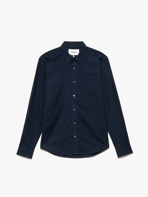 Brushed Cotton Shirt -- Midnight Blue sold by Frame Denim