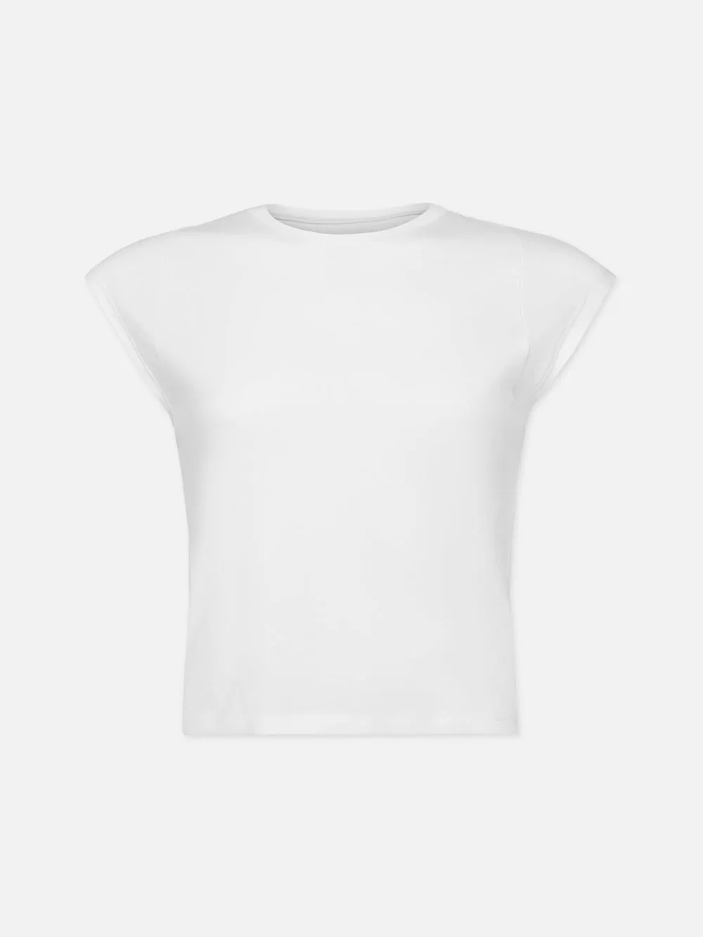 Le High Rise Muscle Tee -- Blanc sold by Frame Denim