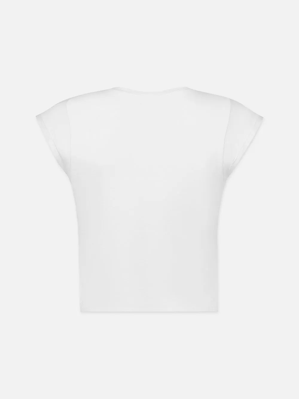 Le High Rise Muscle Tee -- Blanc sold by Frame Denim product image thumbnail 3