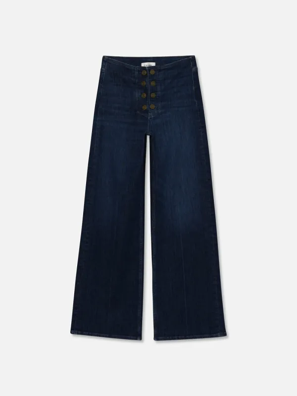 Le Slim Palazzo Sailor Pant -- Ionview sold by Frame Denim