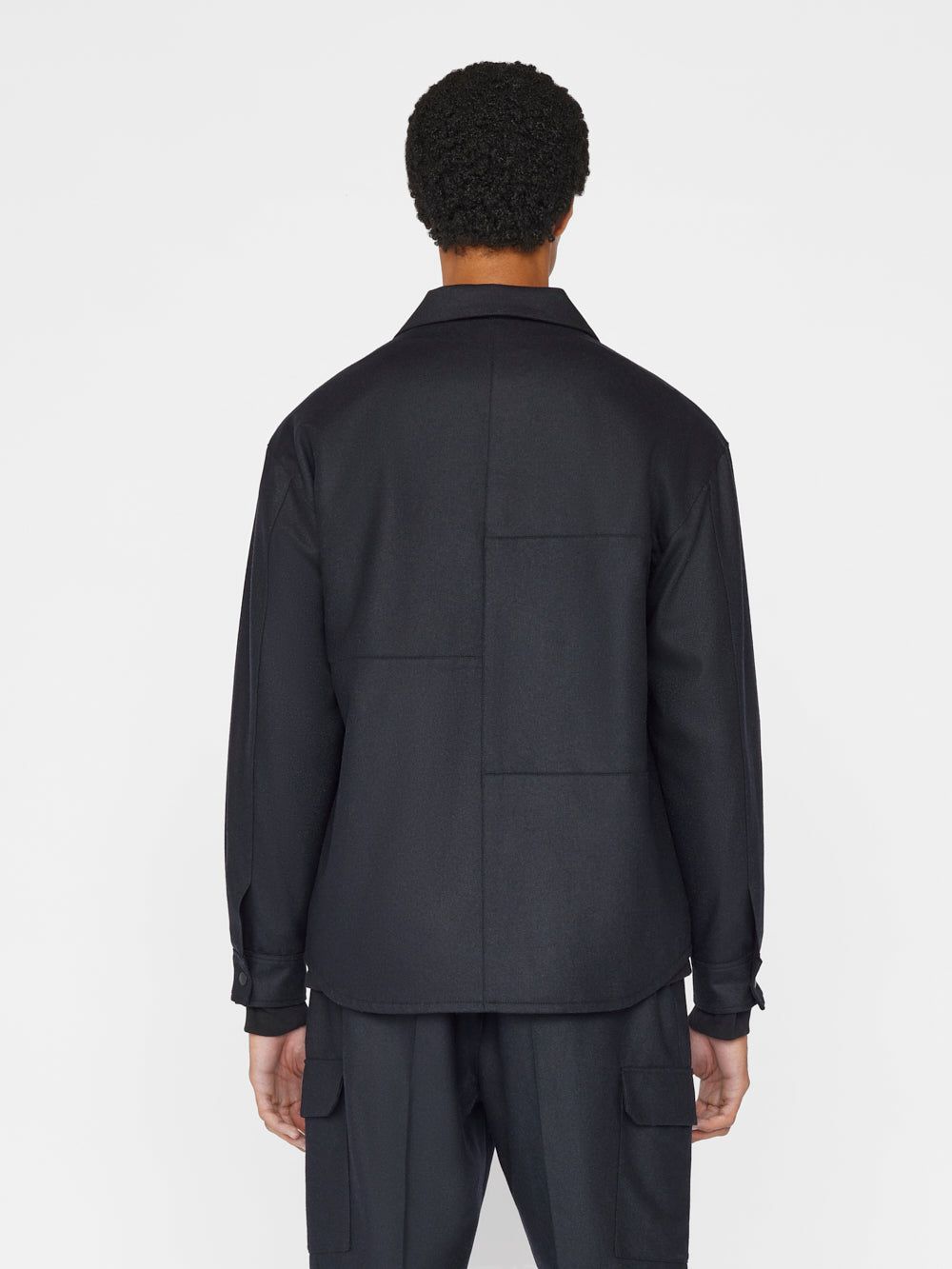 Modern Flannel Zip Shirt -- Navy sold by Frame Denim product image thumbnail 8
