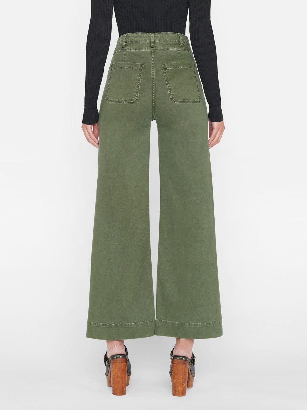 Double Waist Band Slim Palazzo -- Washed Surplus sold by Frame Denim product image thumbnail 7
