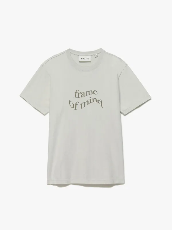 Waved Graphic Tee -- Ecru made by Frame Denim