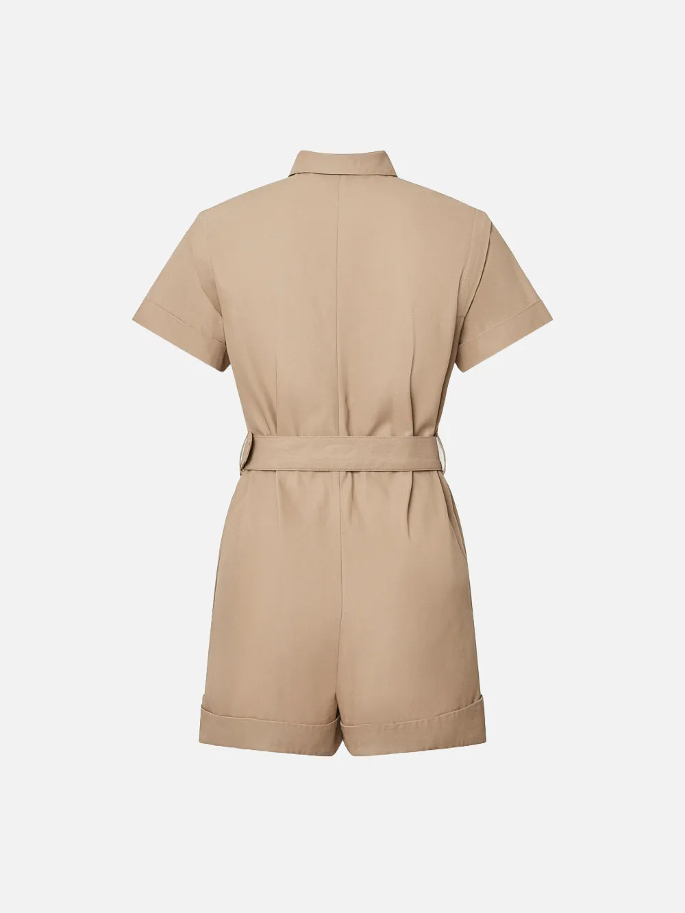 Utility Short Jumpsuit -- Khaki Tan sold by Frame Denim product image thumbnail 4