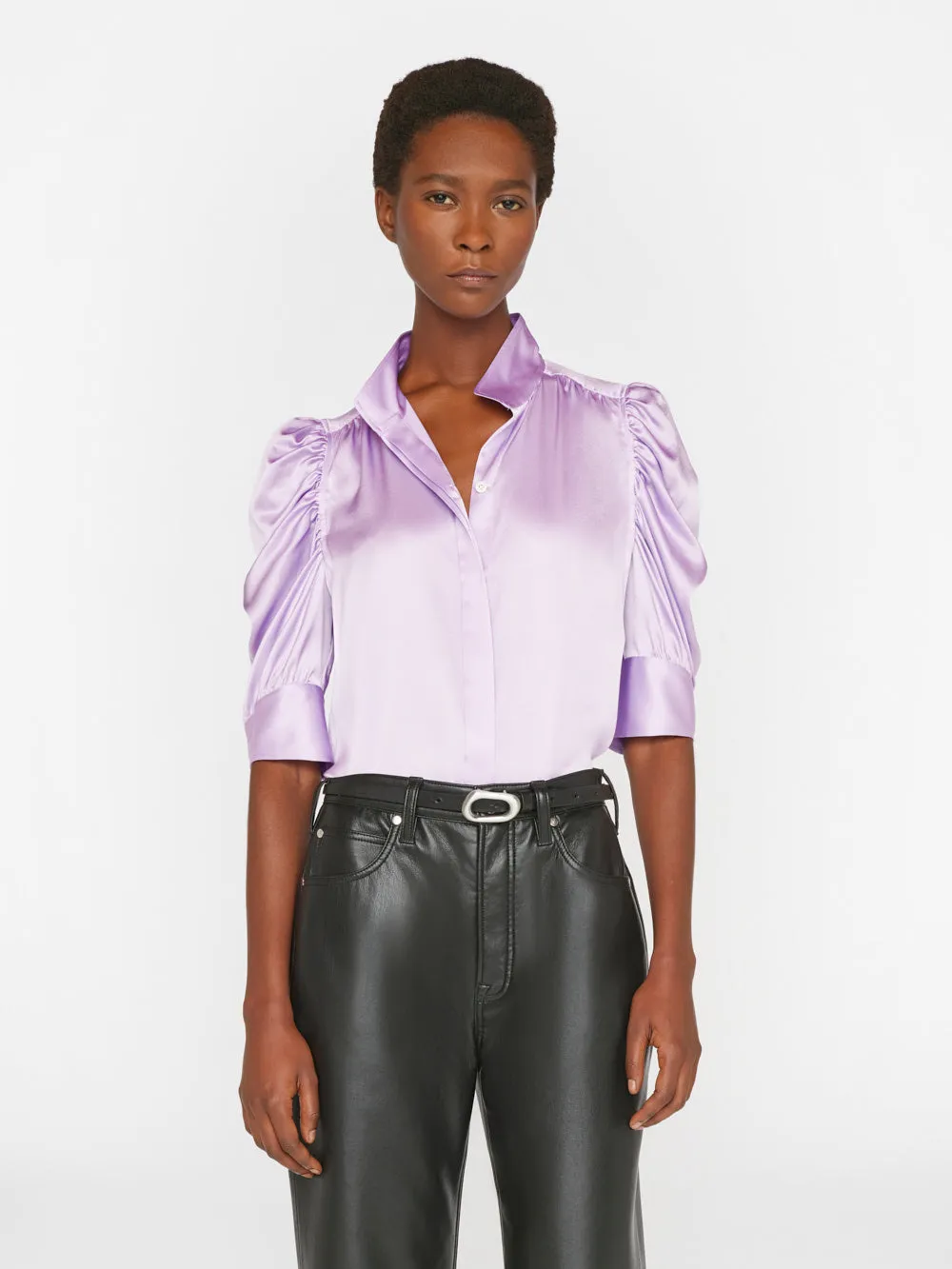 Gillian Top -- Lilac sold by Frame Denim product image thumbnail 2