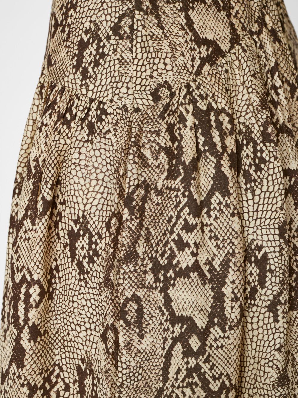 Gathered Seam Silk Dress -- Butter Multi sold by Frame Denim product image thumbnail 5