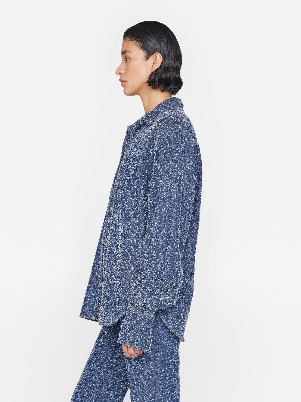 Oversized Shirt -- Indigo Boucle sold by Frame Denim product image thumbnail 4