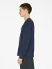 Duo Fold Long Sleeve Crew -- Navy sold by Frame Denim