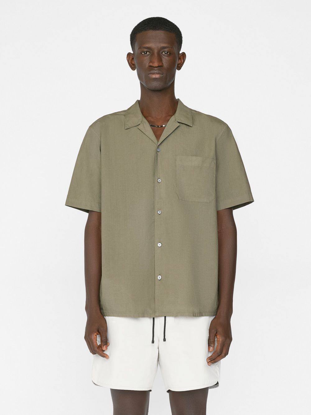 Camp Collar Shirt -- Old Green sold by Frame Denim product image thumbnail 3