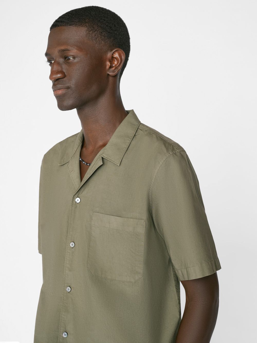 Camp Collar Shirt -- Old Green sold by Frame Denim product image thumbnail 4