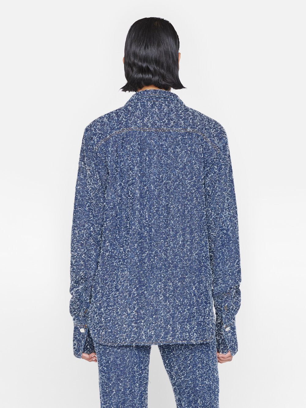 Oversized Shirt -- Indigo Boucle sold by Frame Denim product image thumbnail 5