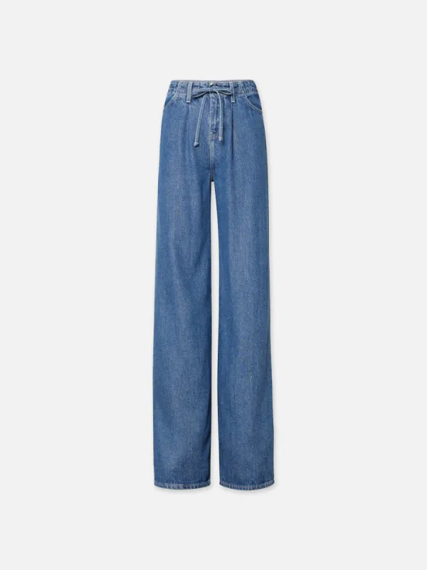 Drawstring Wide Leg -- Ghost sold by Frame Denim
