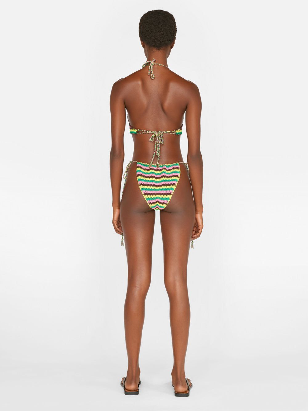 Crochet Bikini Bottom -- Hot Pink Multi sold by Frame Denim product image thumbnail 5