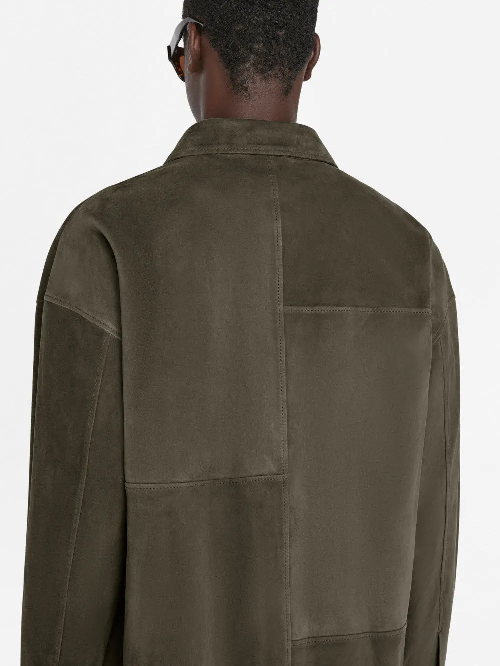 Clean Suede Shirt -- Mocha sold by Frame Denim product image thumbnail 5