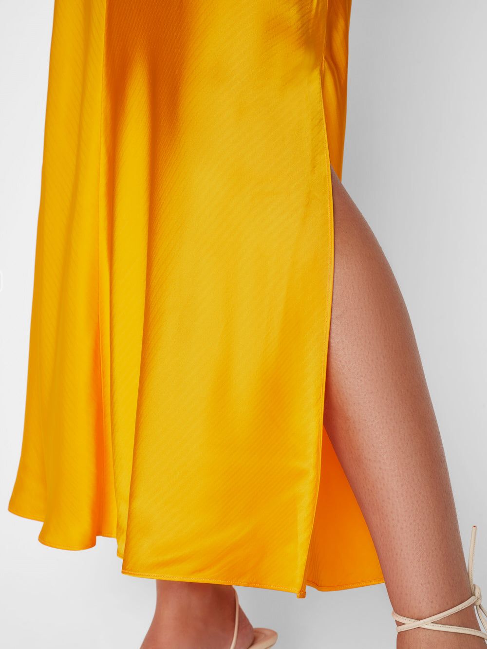 Lace Front Midi Dress -- Nectarine sold by Frame Denim product image thumbnail 3