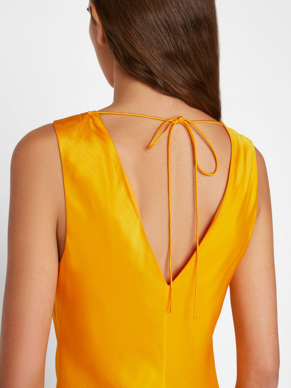 Lace Front Midi Dress -- Nectarine sold by Frame Denim product image thumbnail 4