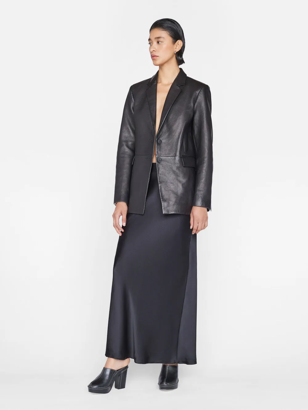 Column Maxi Skirt -- Noir sold by Frame Denim product image thumbnail 4