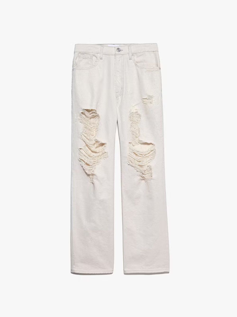 Extra Wide Leg Jean -- White Sand Destructed sold by Frame Denim
