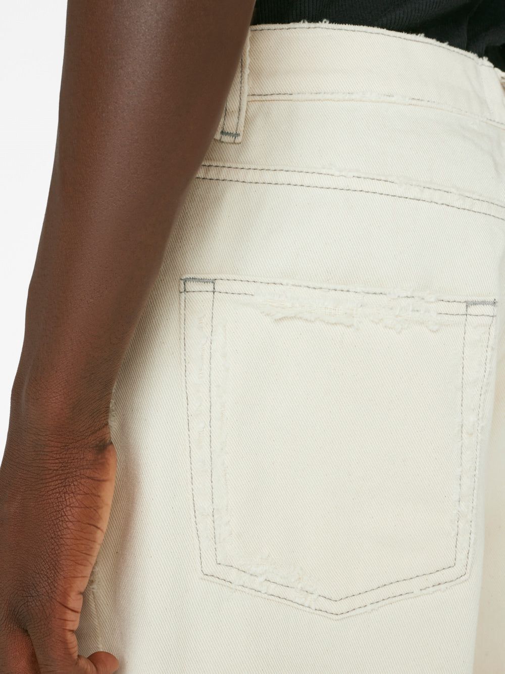 Extra Wide Leg Jean -- White Sand Destructed sold by Frame Denim product image thumbnail 10
