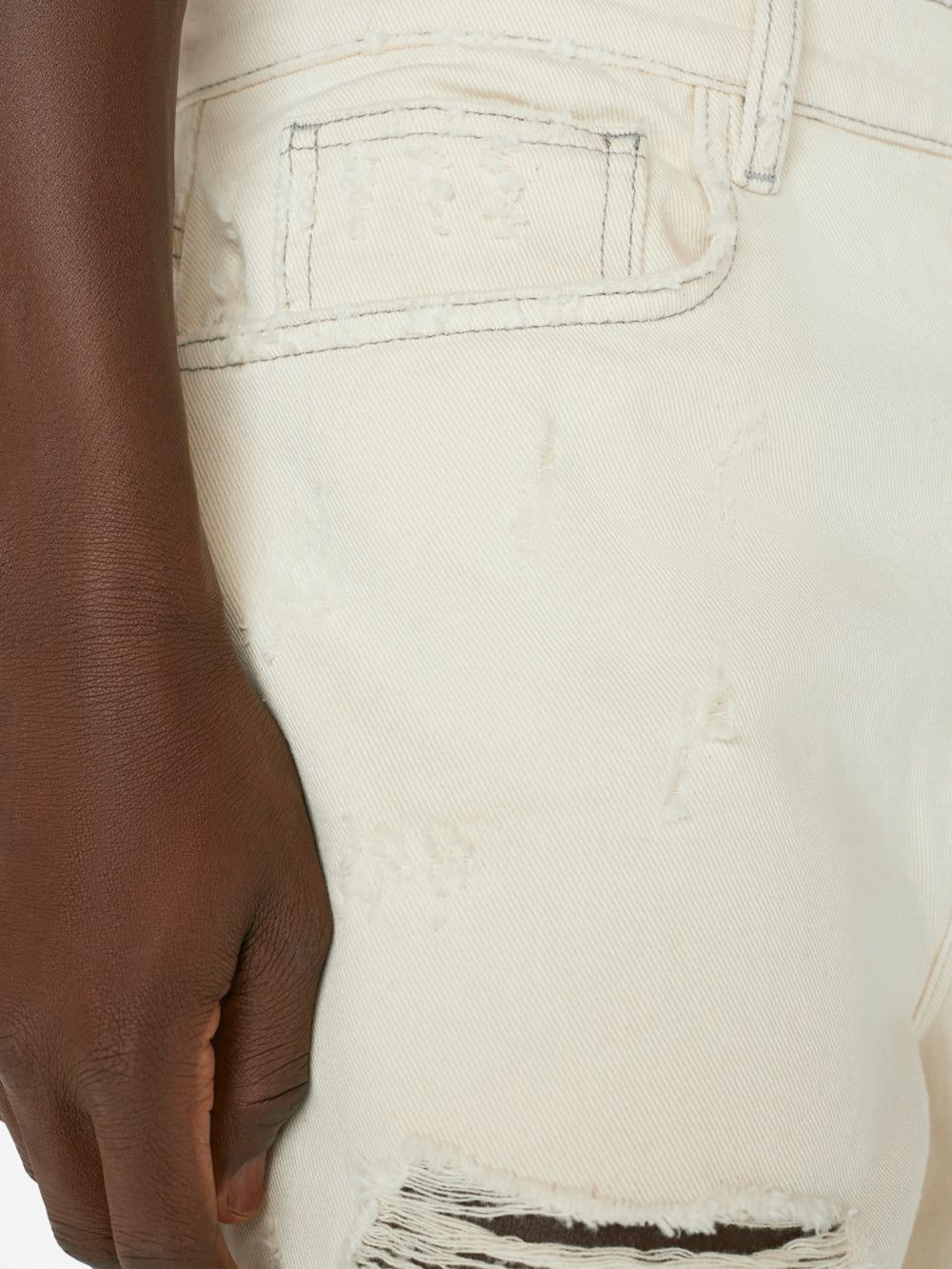 Extra Wide Leg Jean -- White Sand Destructed sold by Frame Denim product image thumbnail 5