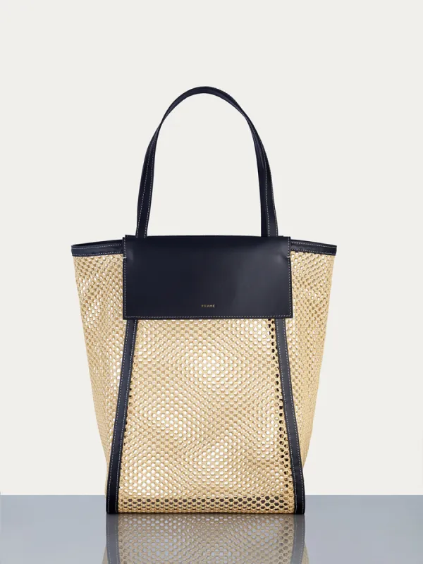 Le Market Shopper -- Natural/Noir sold by Frame Denim