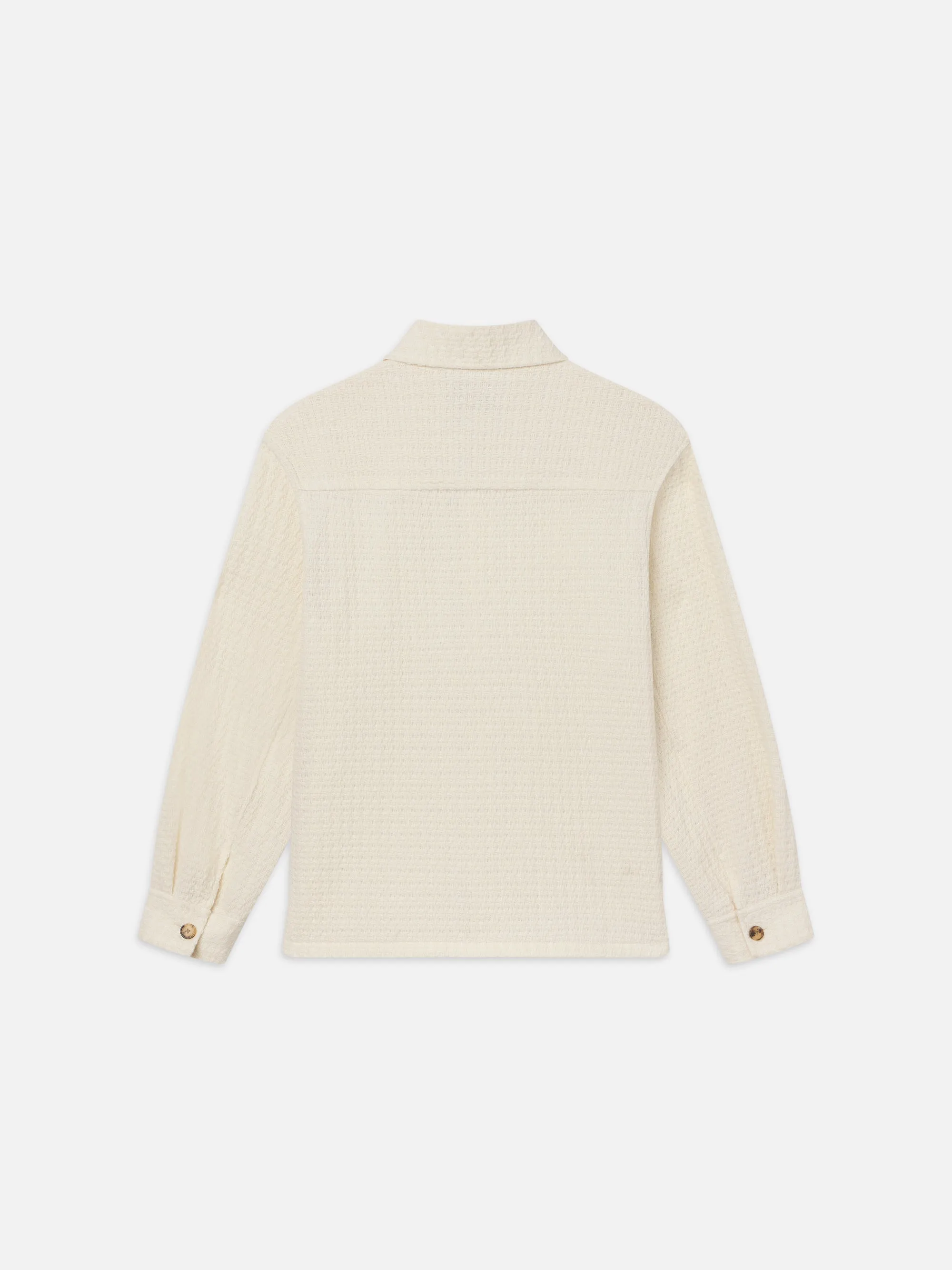 Textured Shirt Jacket -- Off White sold by Frame Denim product image thumbnail 3