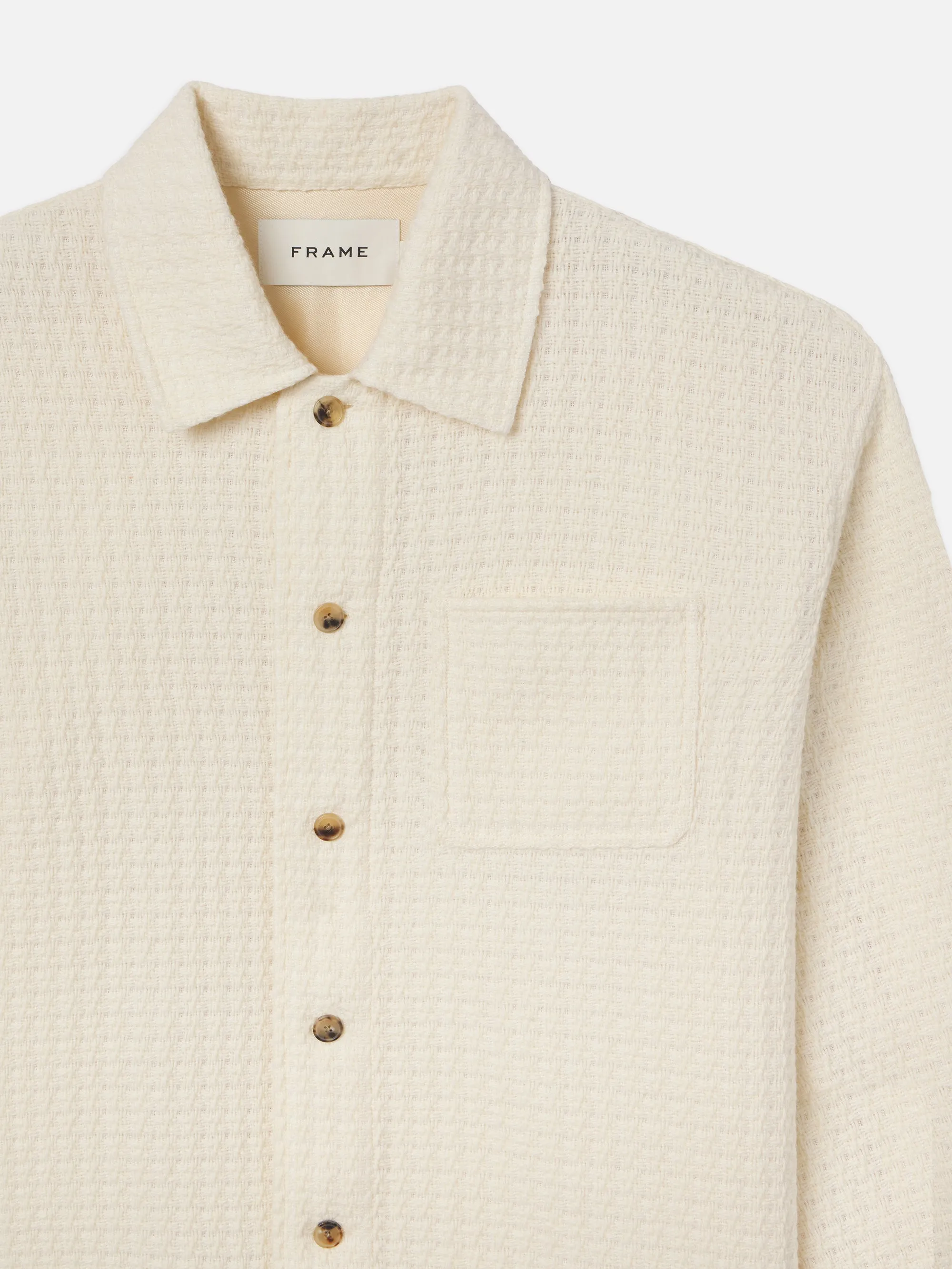 Textured Shirt Jacket -- Off White sold by Frame Denim product image thumbnail 2