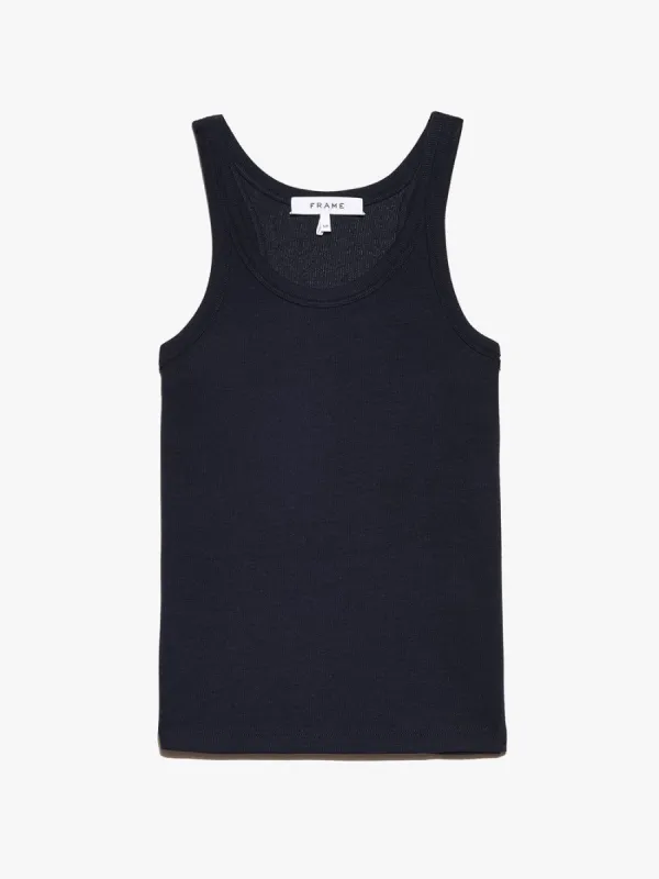 Modal Rib Cami -- Navy sold by Frame Denim