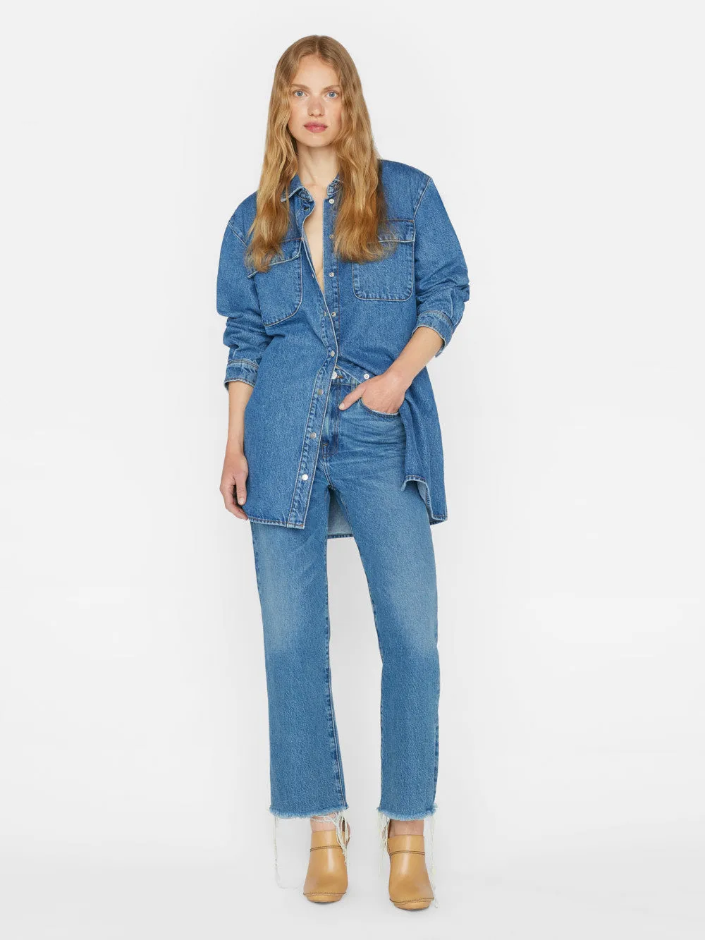 A Line Shirt Dress -- Brisk sold by Frame Denim product image thumbnail 2